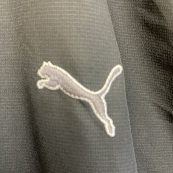 Puma Jacket Mens Size 2XL Black Lightweight Pullover Windbreaker Jacket Logo XXL - Picture 7 of 16